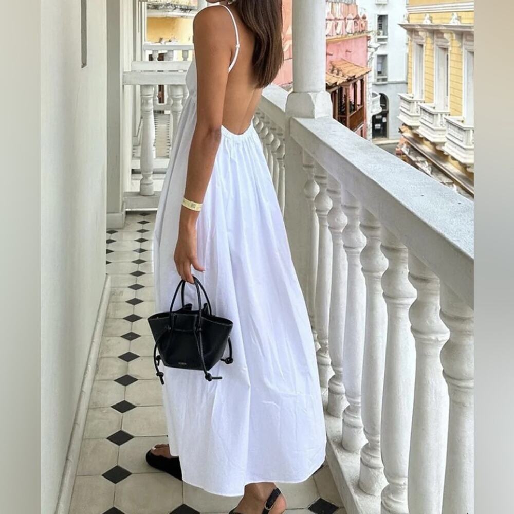 Commense White Maxi Dress